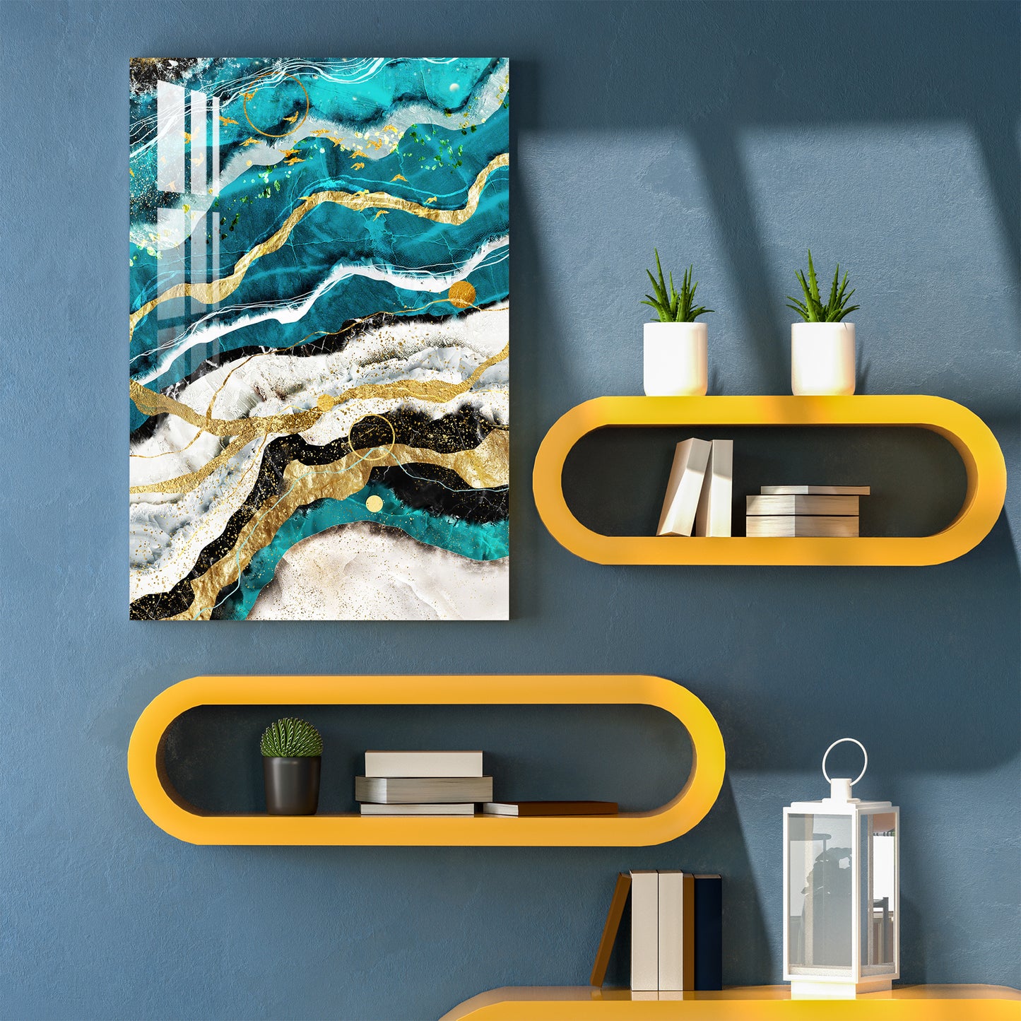 Abstract Waves Acrylic Wall Art