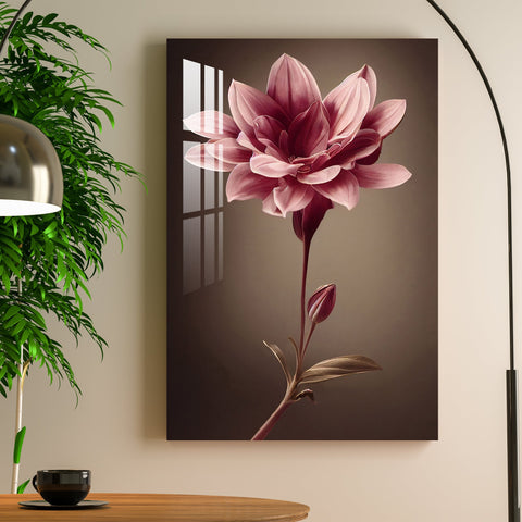 Fascinating Lotus Acrylic Wall Art - 23.5X16 inches / 5MM