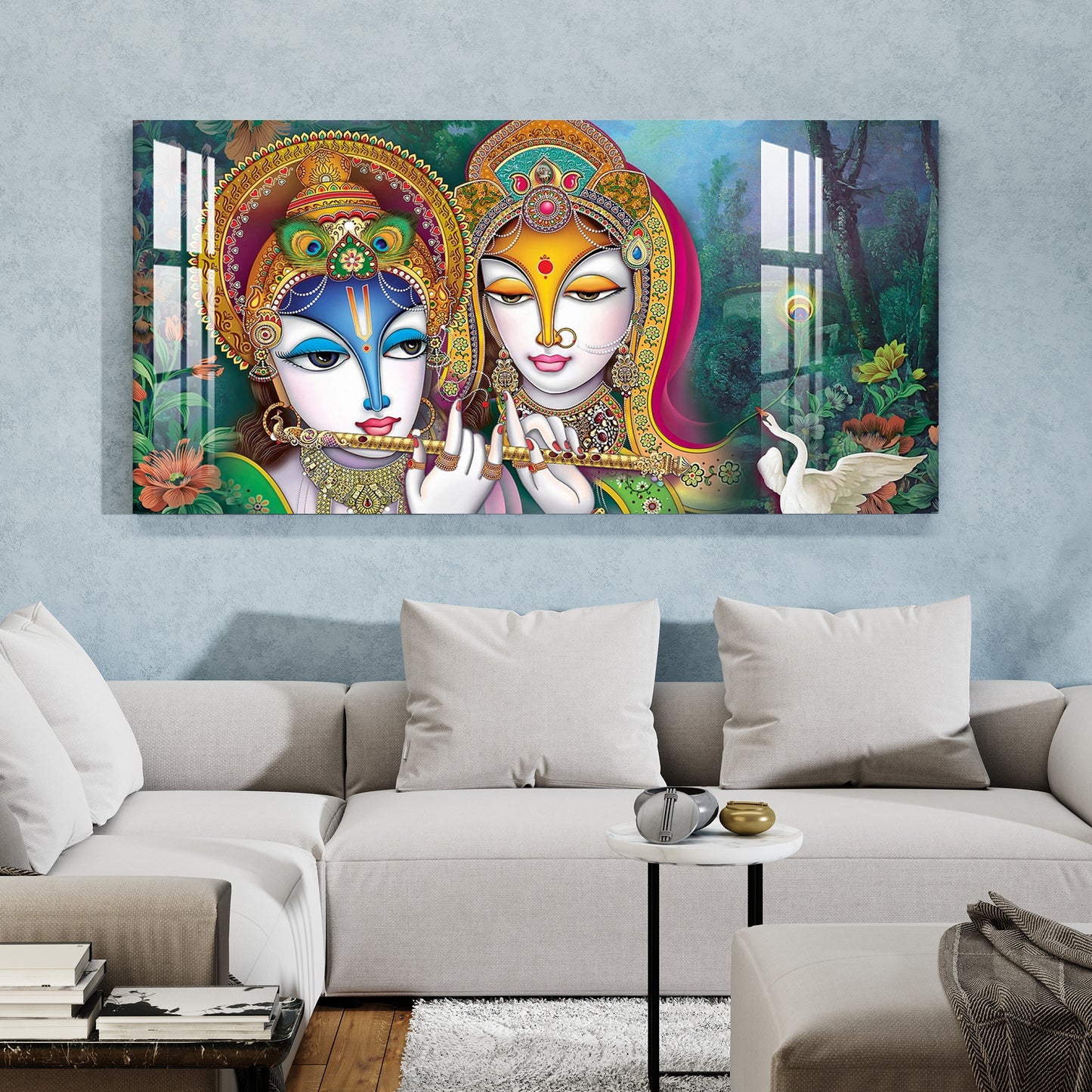 Designer Beautiful Radha Krishna Acrylic Wall Art