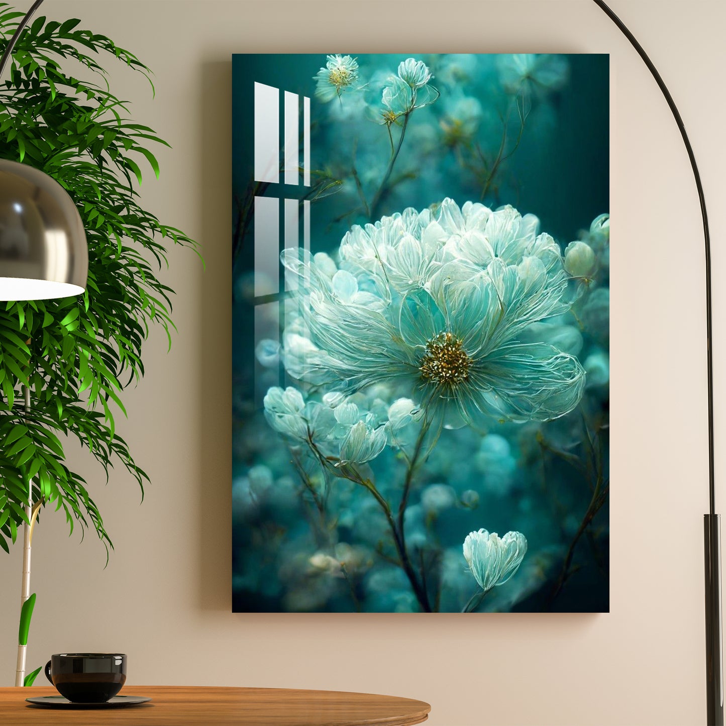 Alluring Turquoise Acrylic Wall Art