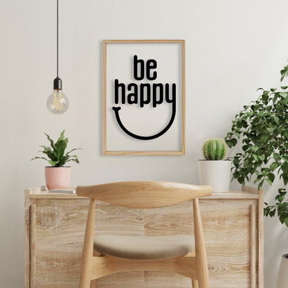 Be Happy Acrylic Frame