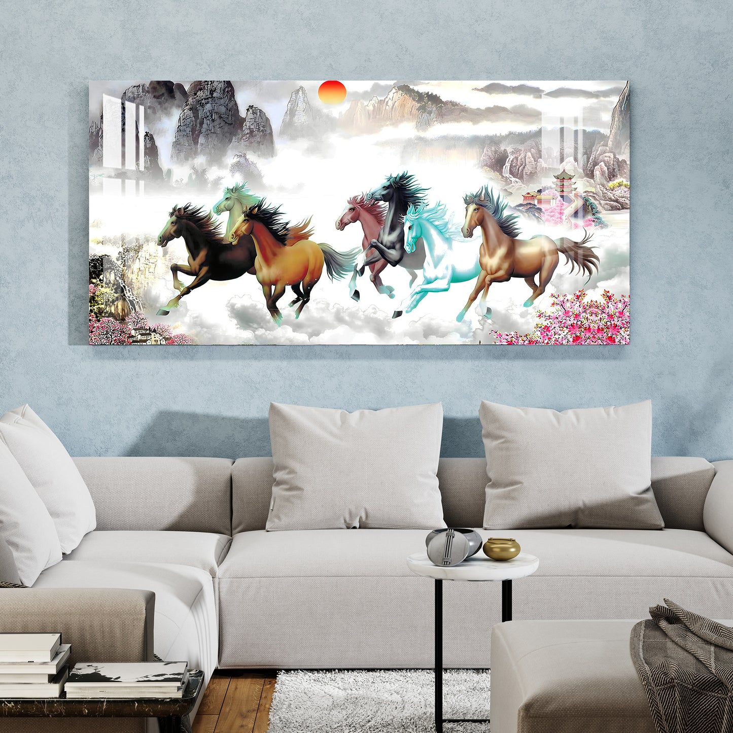 Horses of Paradise Acrylic Wall Art