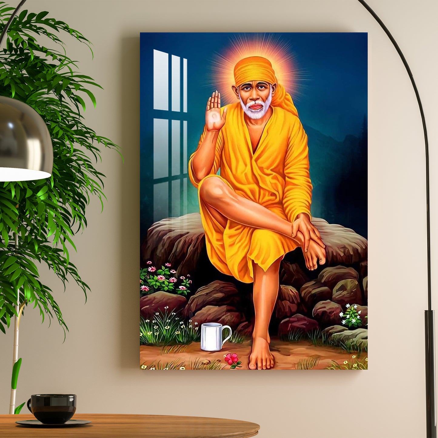 Shree Sai Nath Acrylic Wall Art