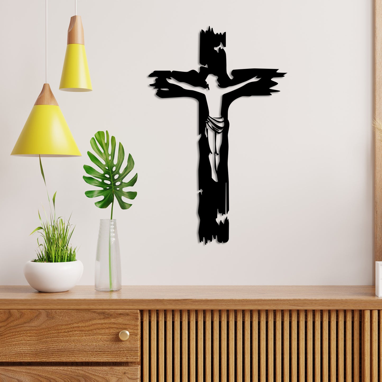 Crucifix Metal Wall Art