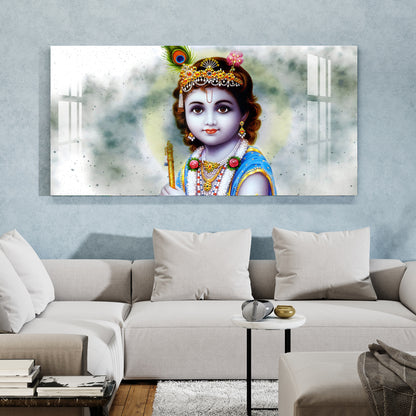 Bal Shree Krishna Acrylic Wall Art