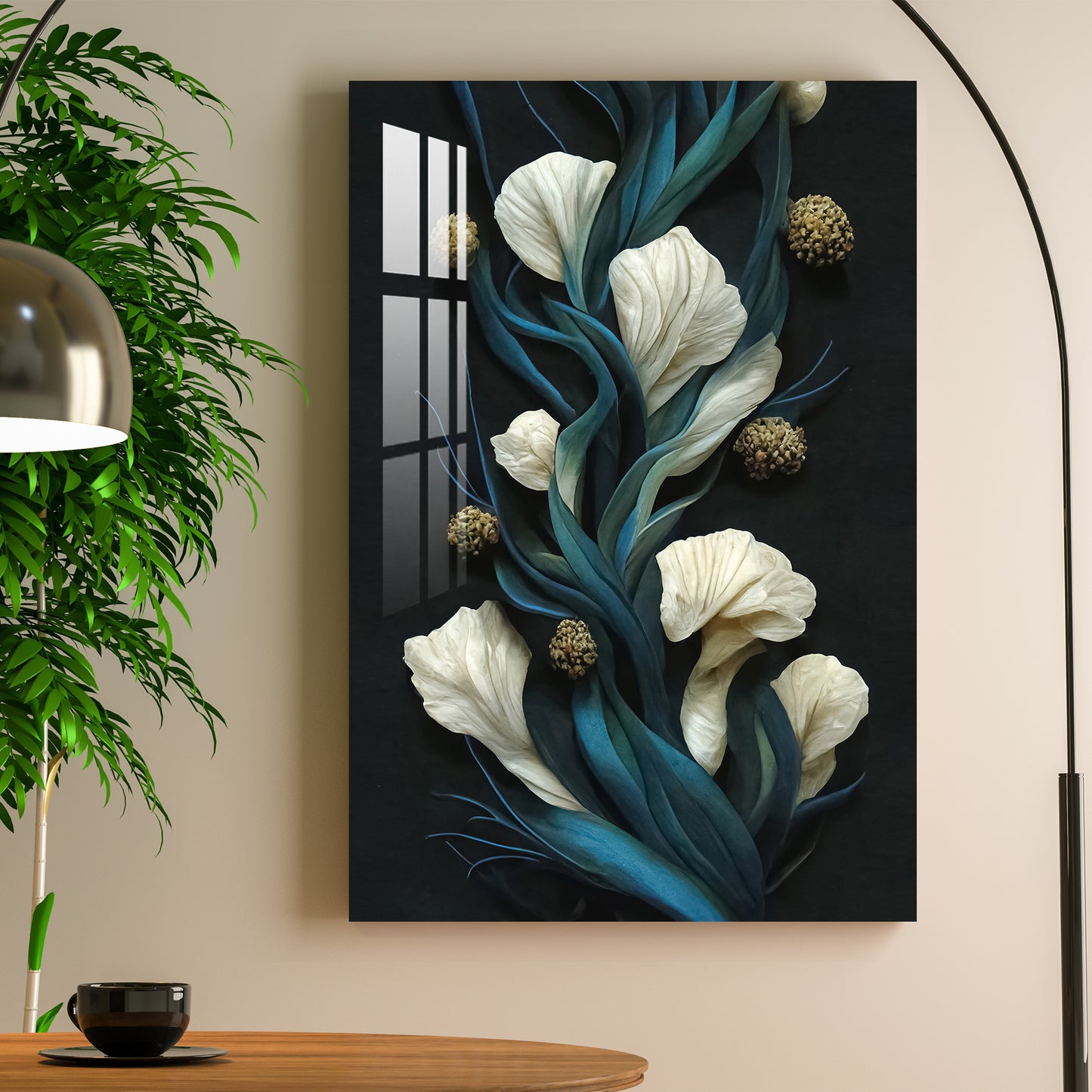 Fascinating Flowers Acrylic Wall Art