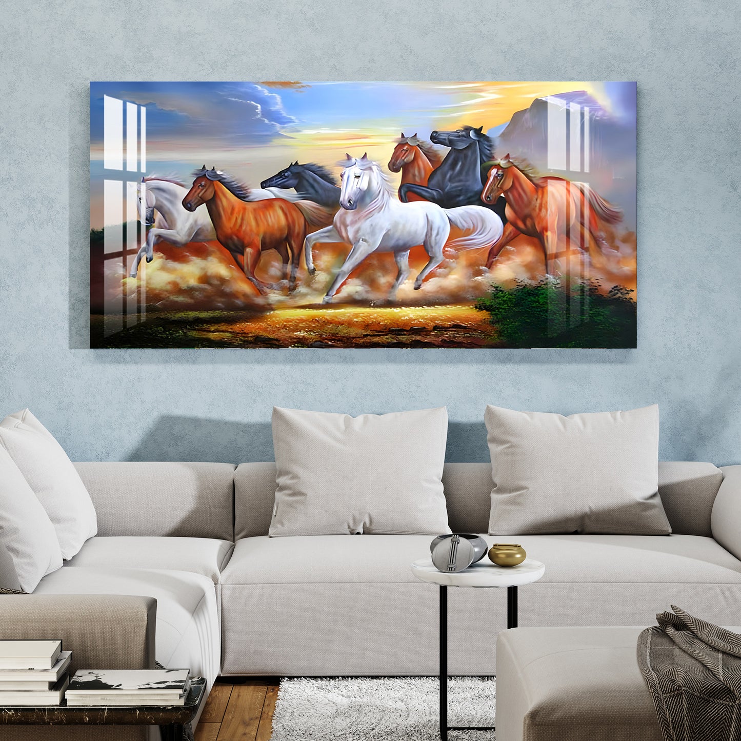 Winning Horses Acrylic Wall Art