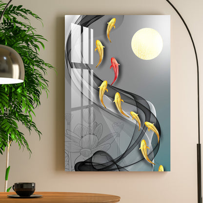 Fishes in The Lake Acrylic Wall Art