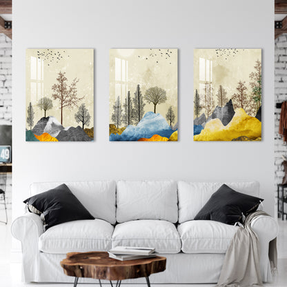 Nordic Landscape Acrylic Wall Art (Set of 3)