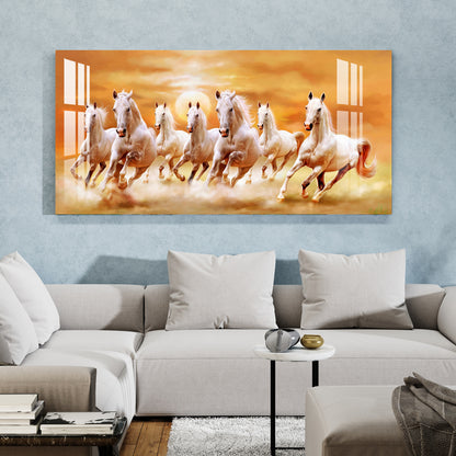 Vastu Horses Acrylic Wall Art