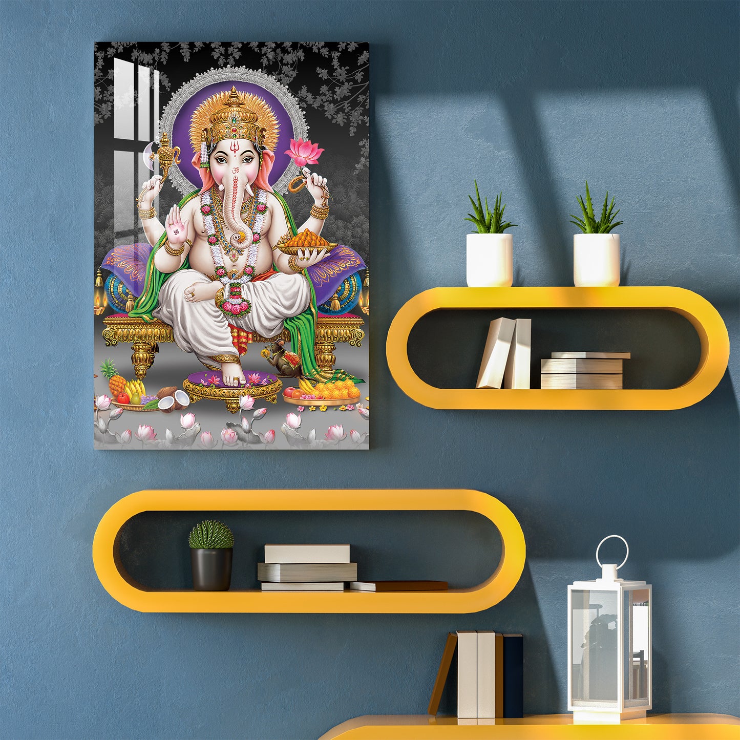 Modakpriye Ganpati Acrylic Wall Art