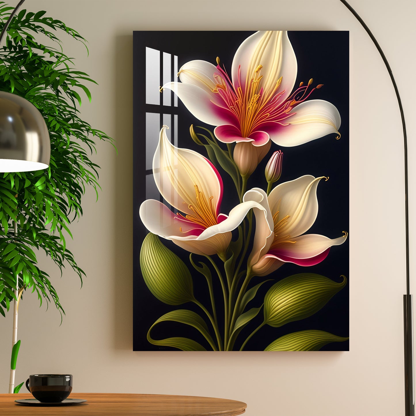 Jasmine Flower Acrylic Wall Art