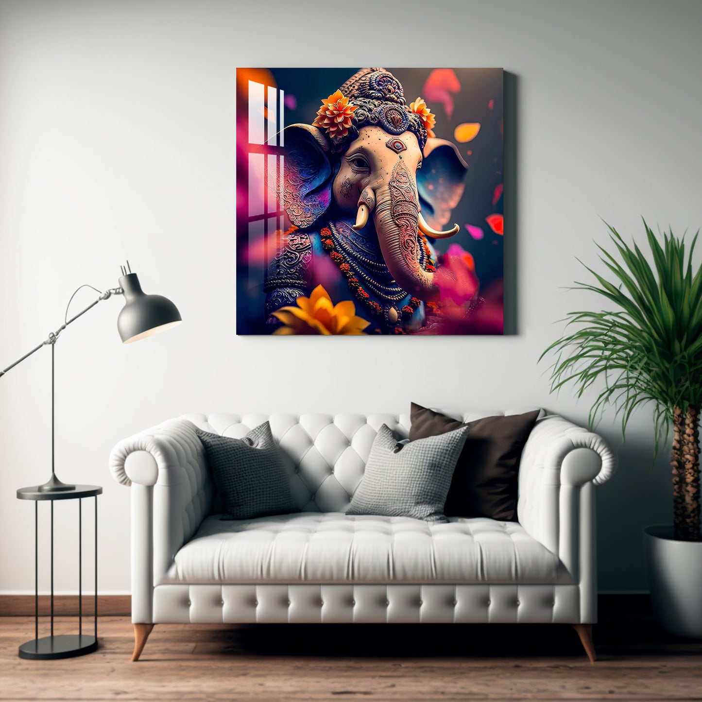 Lively Ganesha Acrylic Wall Art