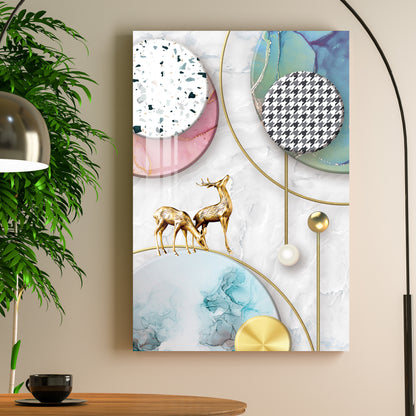 Abstract Geometric Figures Acrylic Wall Art