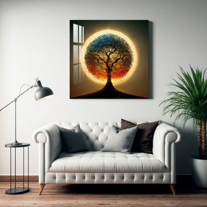 Glittering Tree Acrylic Wall Art