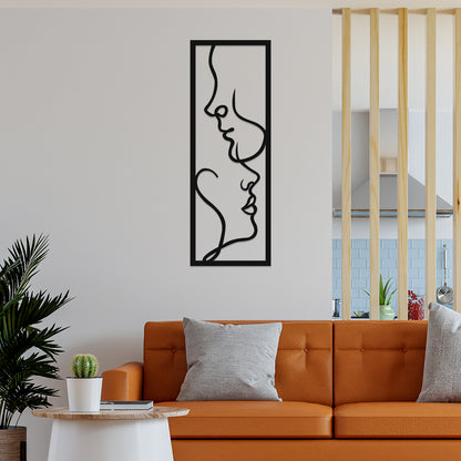 Frame of Faces Metal Wall Art