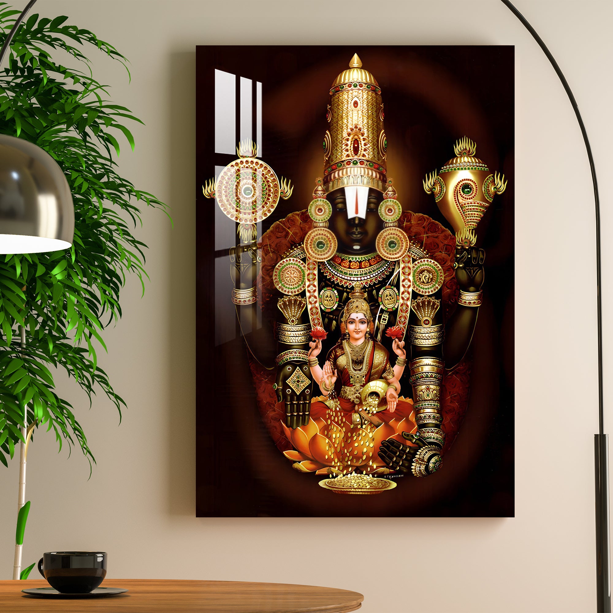 Lord Venkateswara Swamy Acrylic Wall art