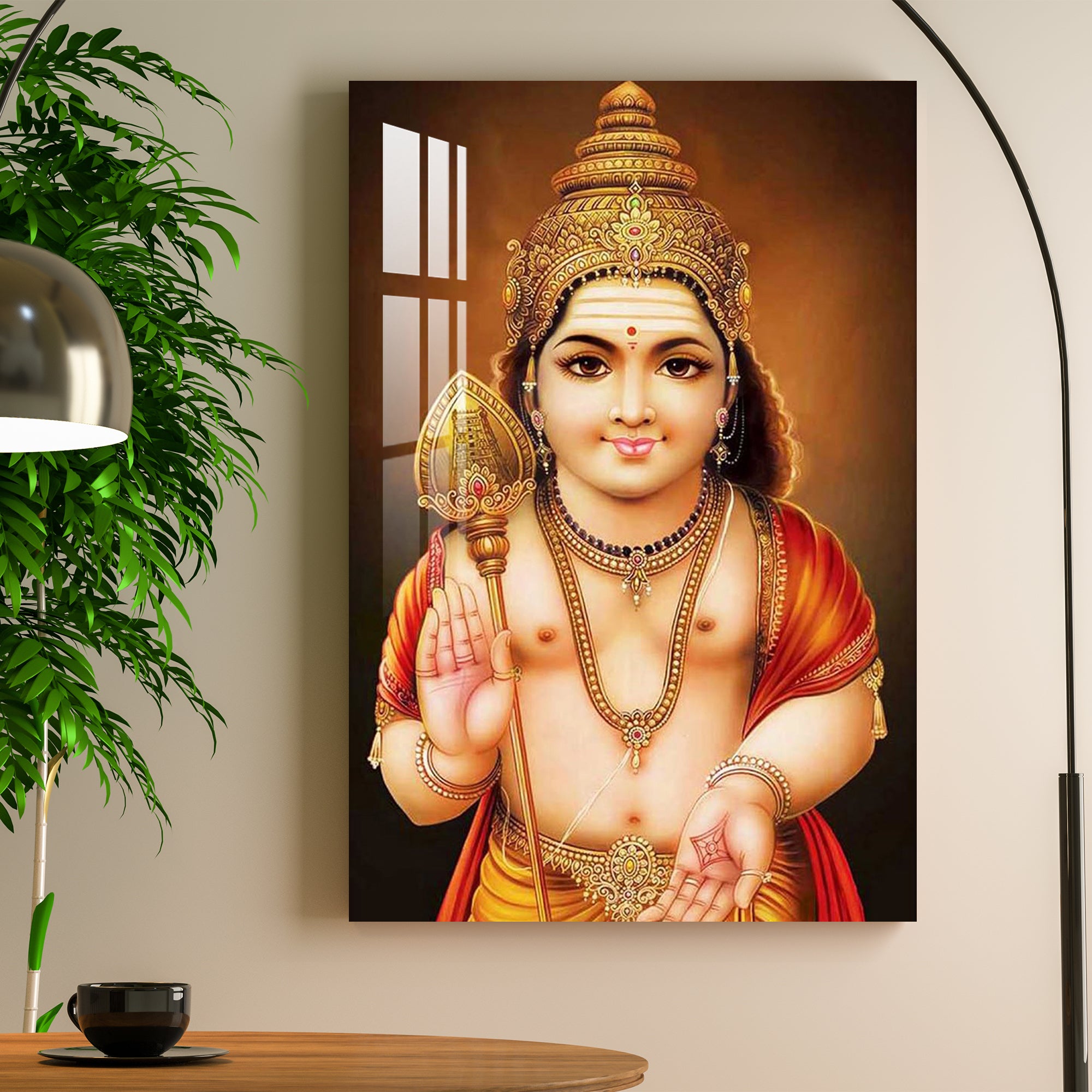 Lord Murugan Swamy Acrylic Wall Art