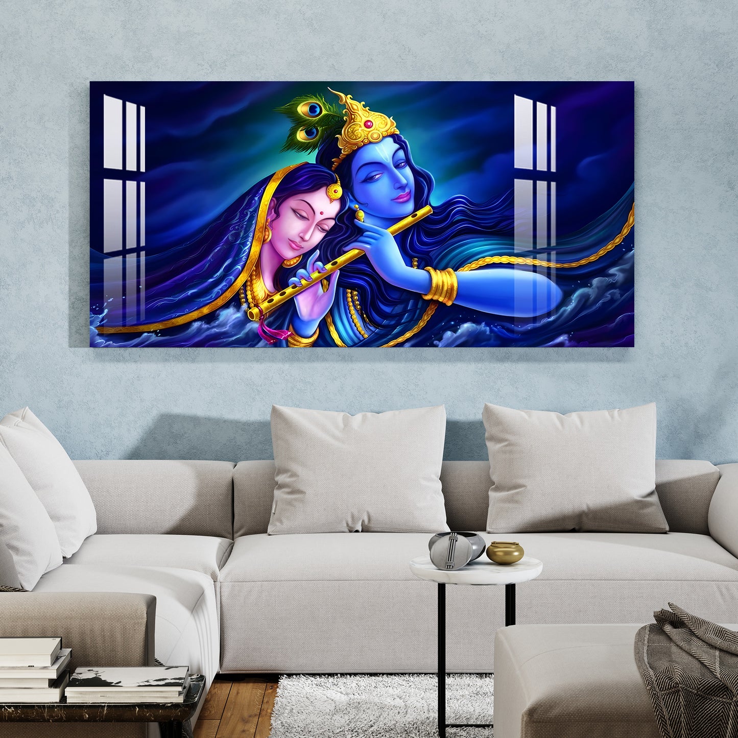 Shri Radhe Krishna Acrylic Wall Art