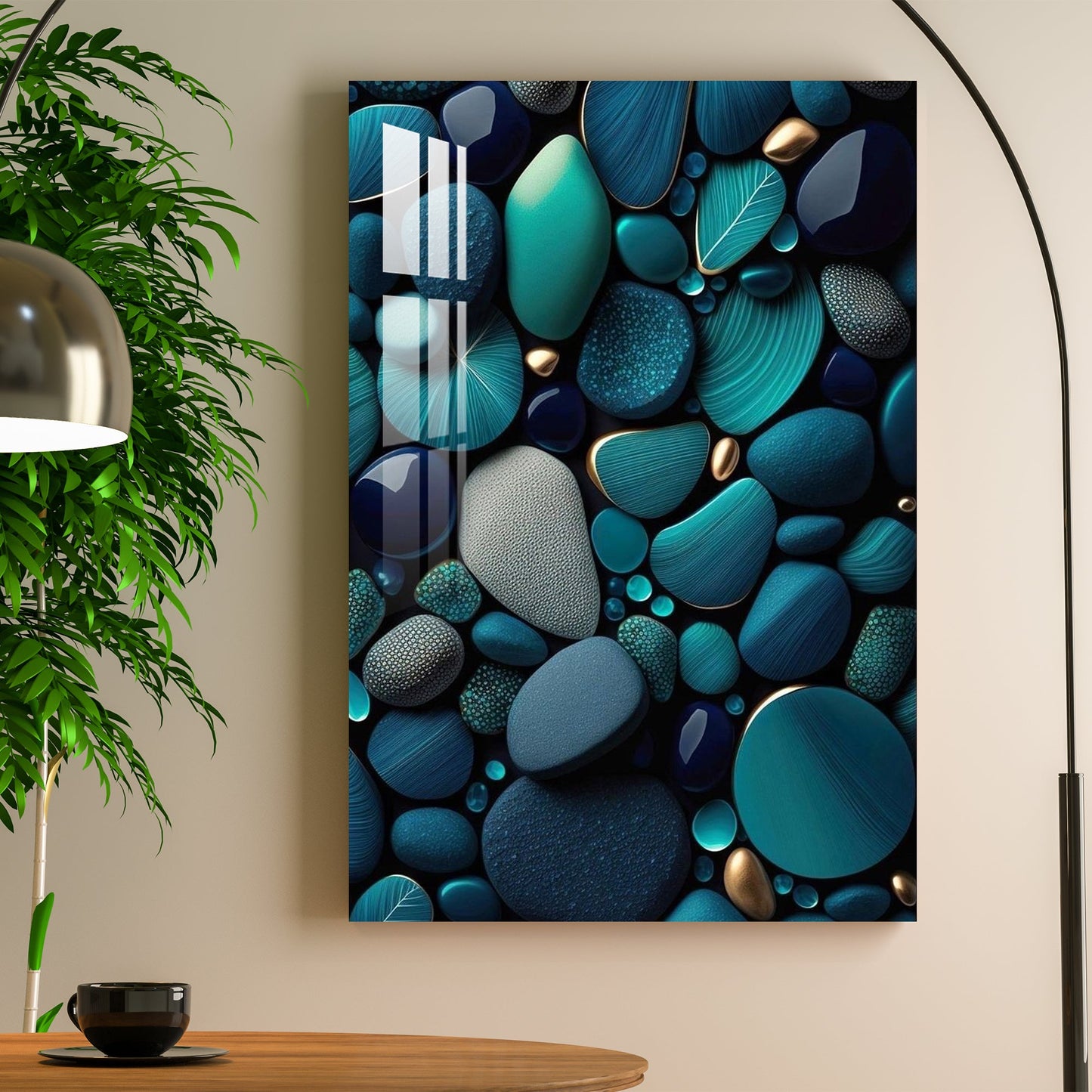 Beautiful Pebbles Acrylic Wall Art - 23.5X16 inches / 5MM