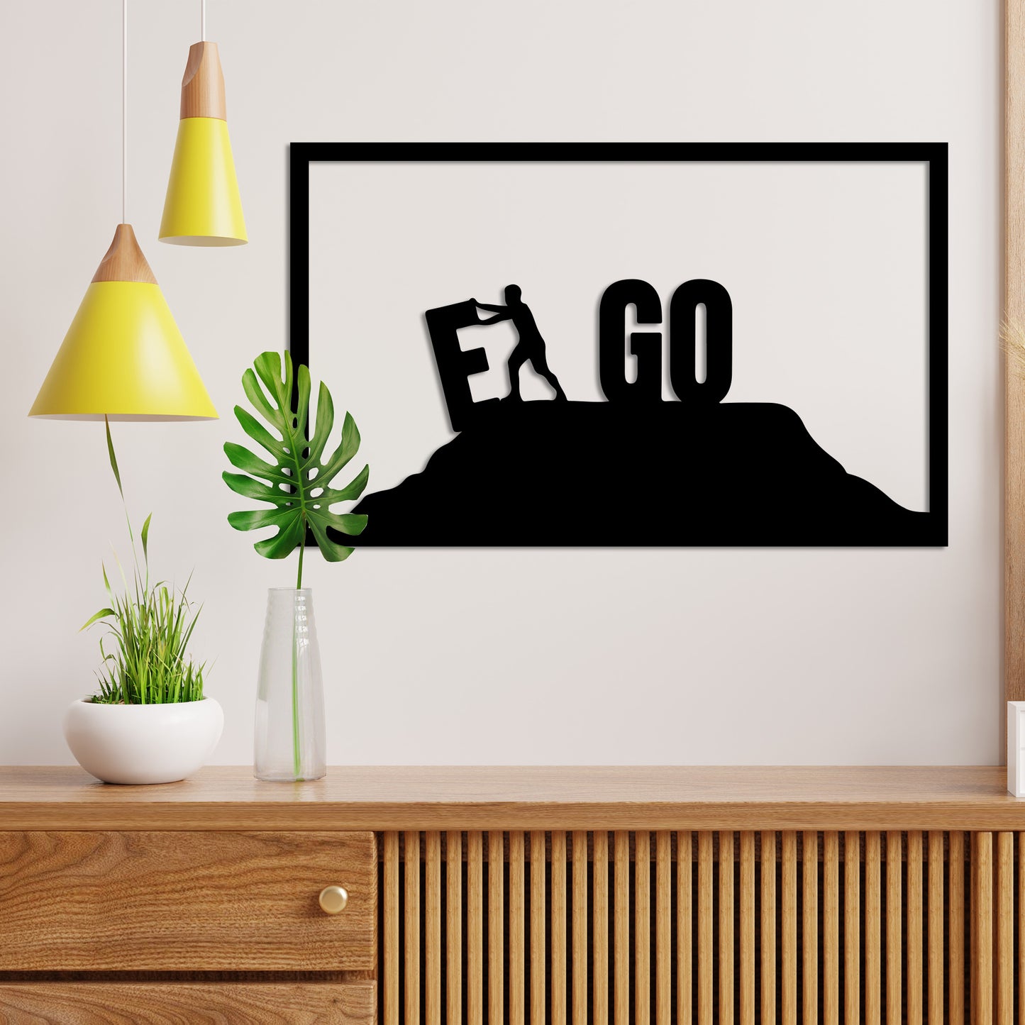 Let GO Your EGO Metal Wall Art