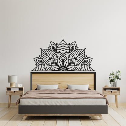 Flower In Triangle Metal Wall Art