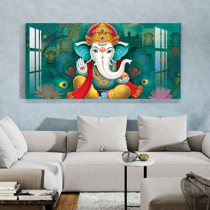 Swastika Ganesh Acrylic Wall Art