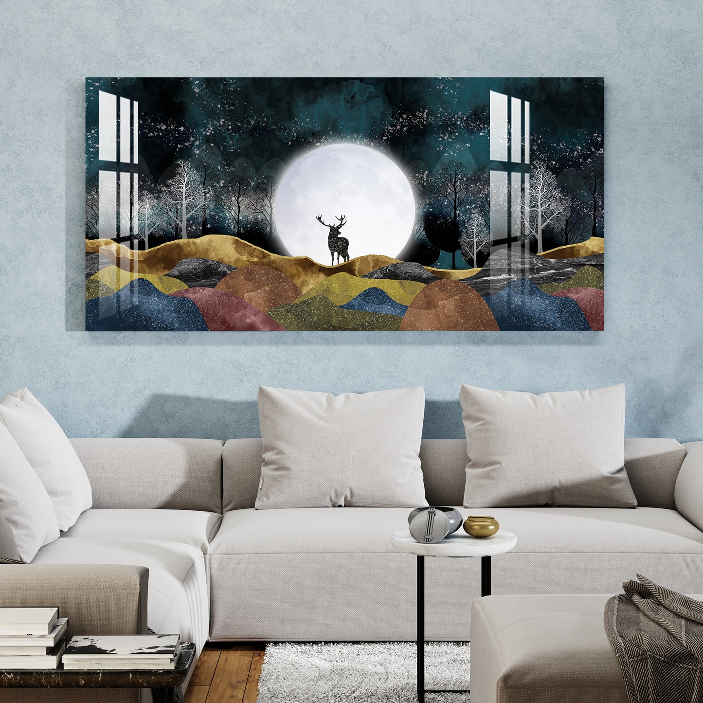 Moonlight Forest Acrylic Wall Art