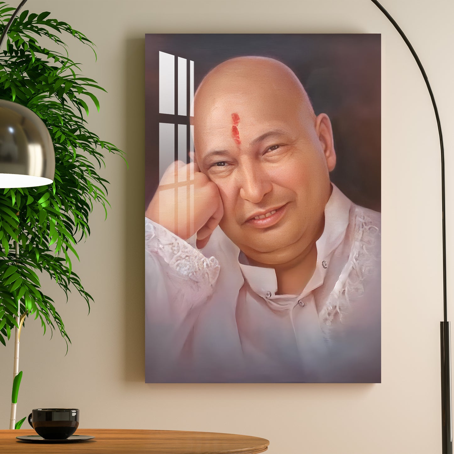 Guruji Bade Mandir Acrylic Wall Art