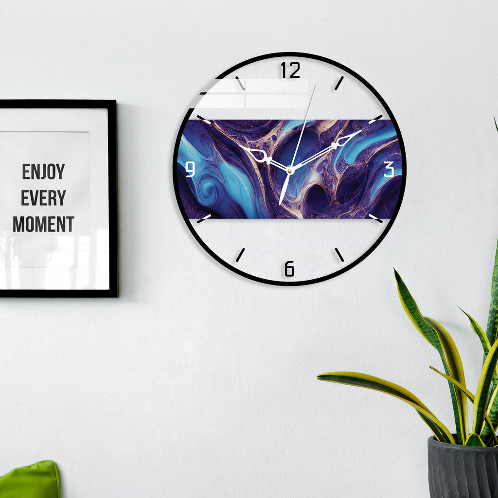 Celestial Pattern Printed Acrylic Wall Clock