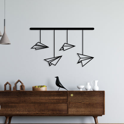 Paper Plane Metal Wall Art