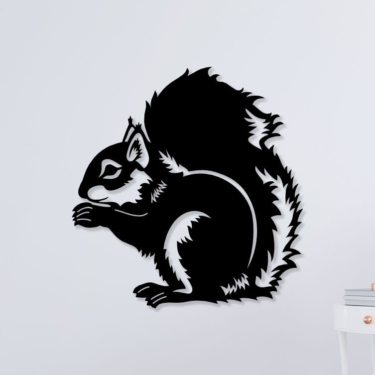 Squirrel Metal Wall Art