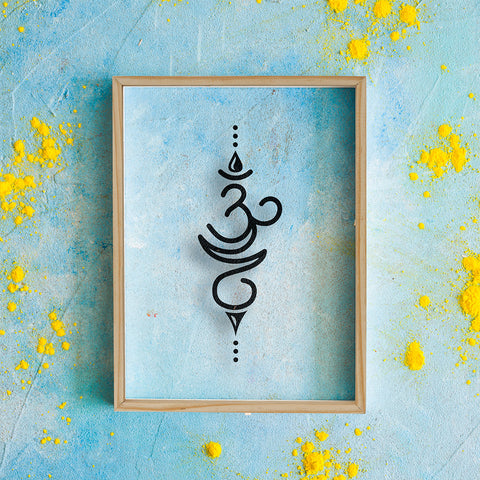 Attractive OM Sign Acrylic Frame