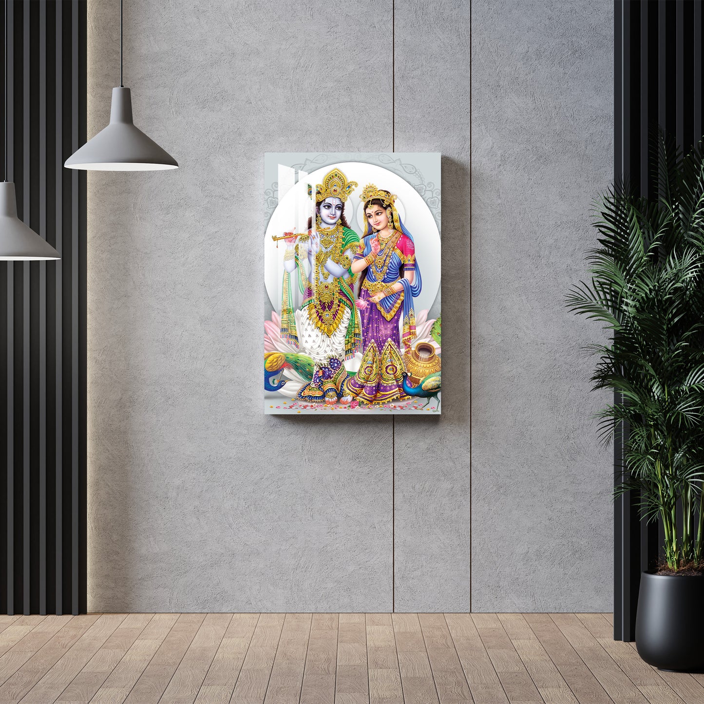 Radha & Krishna Acrylic Wall Art