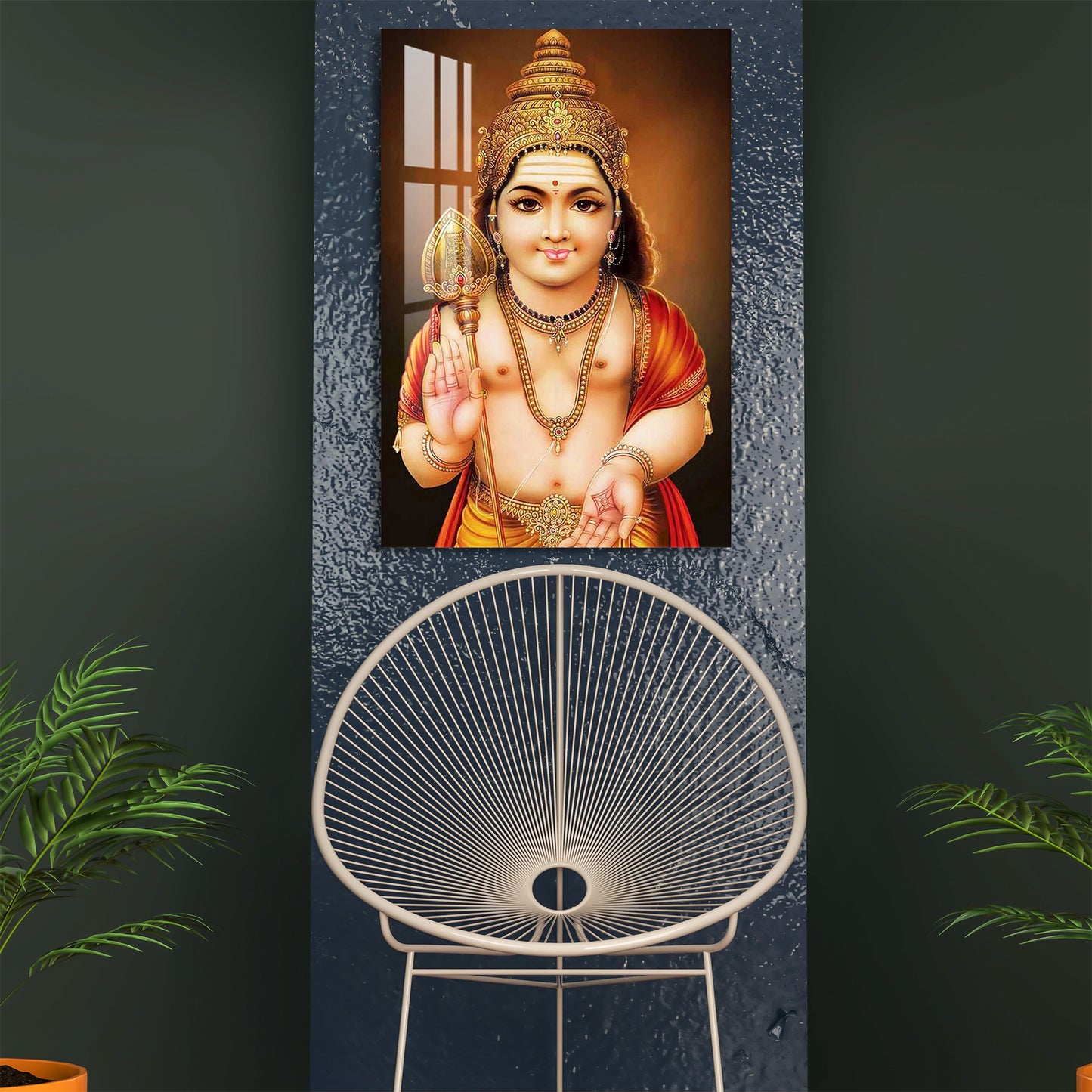 Lord Murugan Swamy Acrylic Wall Art