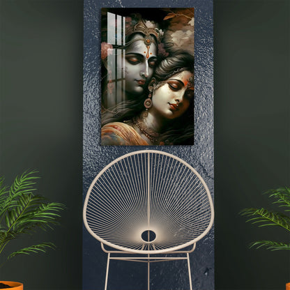 Religious Radha Krishna Acrylic Wall Art