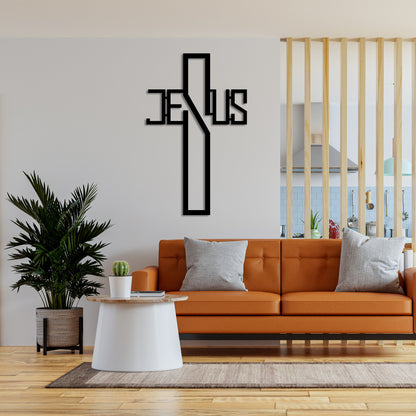 Jesus Cross Metal Wall Art