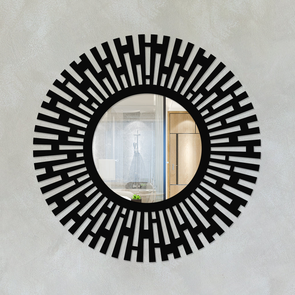 Modern Accent Metal Wall Mirror