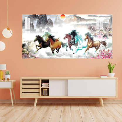 Horses of Paradise Acrylic Wall Art