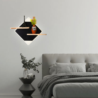 Diamond Shaped LED Wall Light & Wall Lamp With Shelves