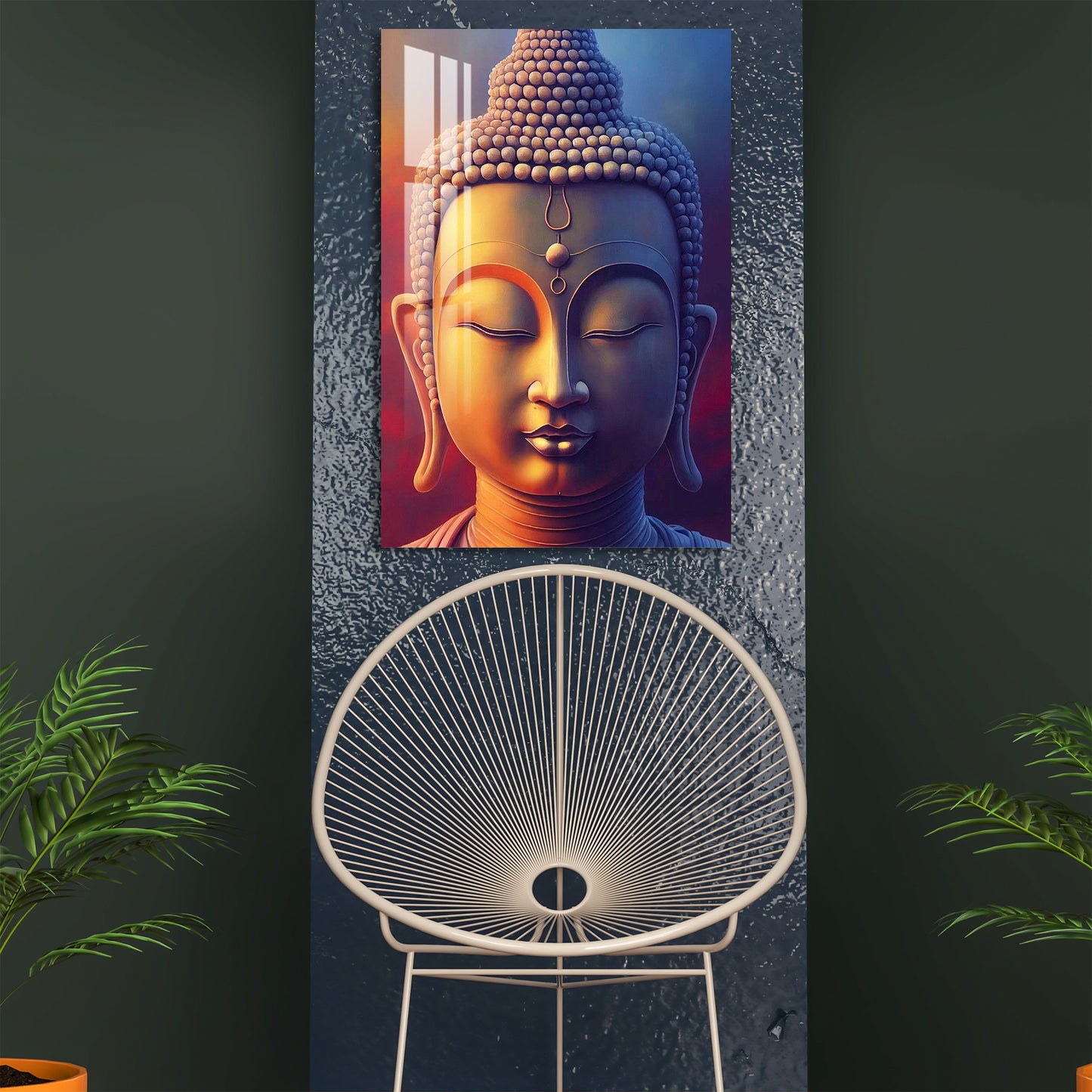 Lord Gautam Buddha Acrylic Wall Art