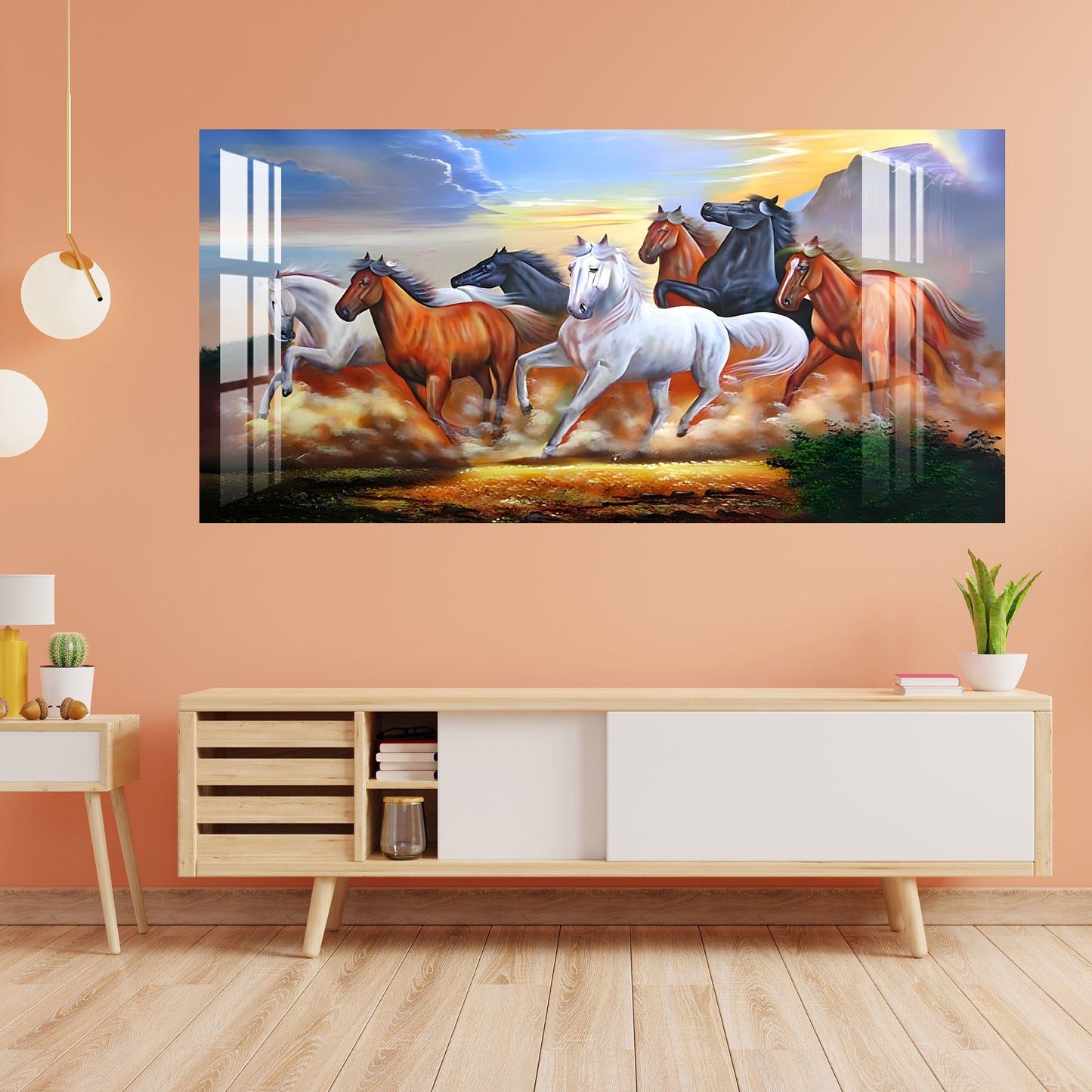 Winning Horses Acrylic Wall Art