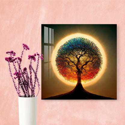 Glittering Tree Acrylic Wall Art