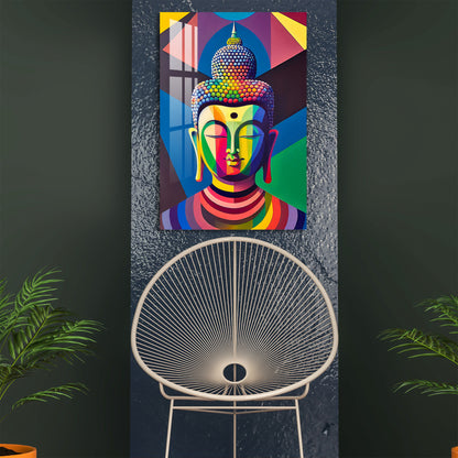 Colourful Buddha Acrylic Wall Art