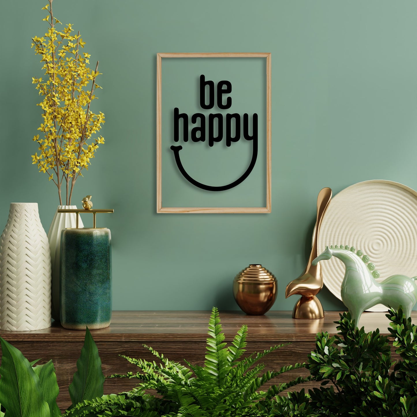 Be Happy Acrylic Frame