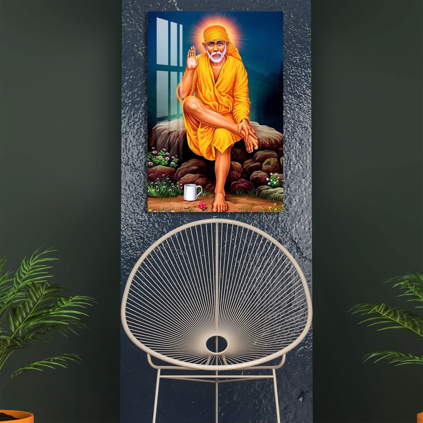 Shree Sai Nath Acrylic Wall Art