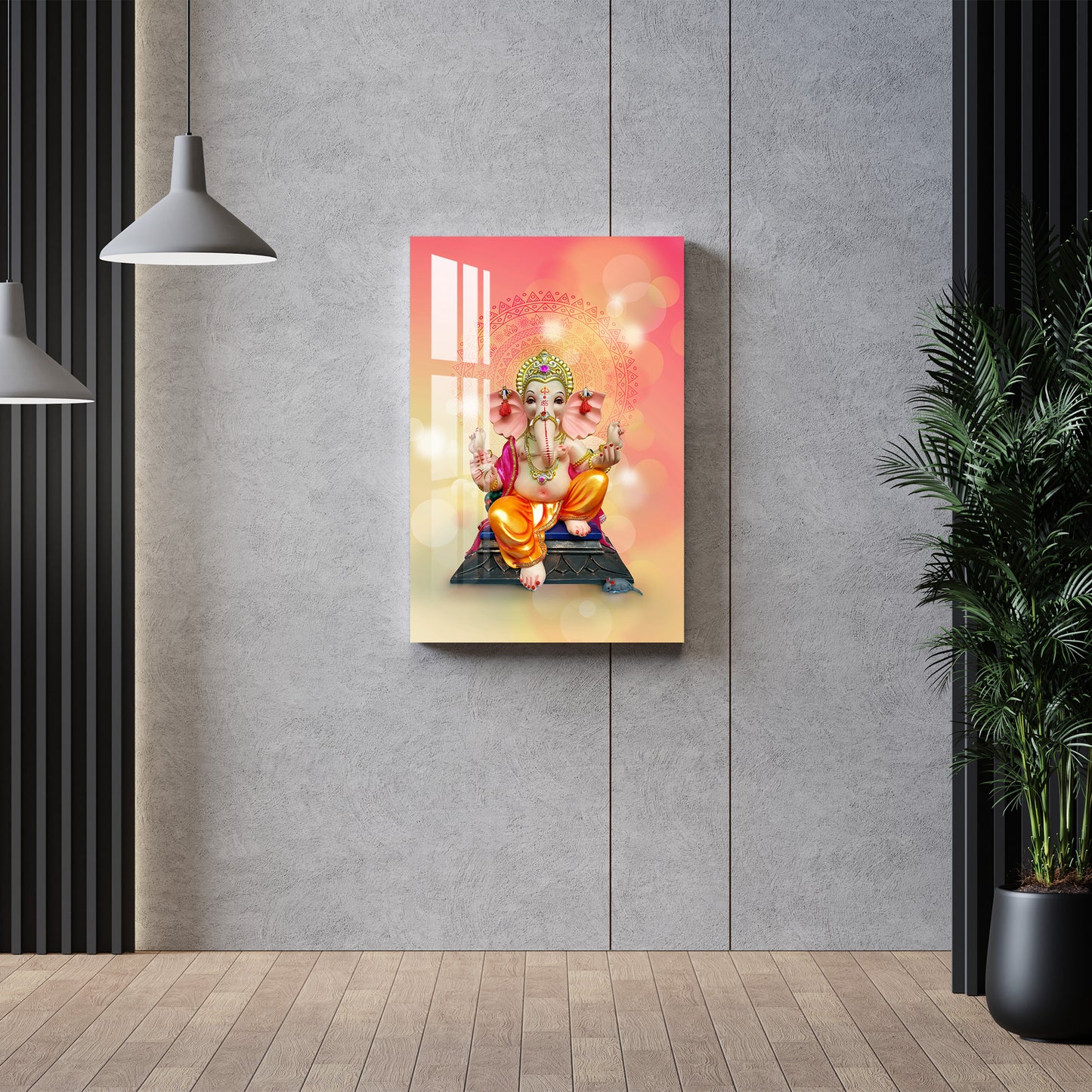 Ganpati Maharaj Acrylic Wall Art