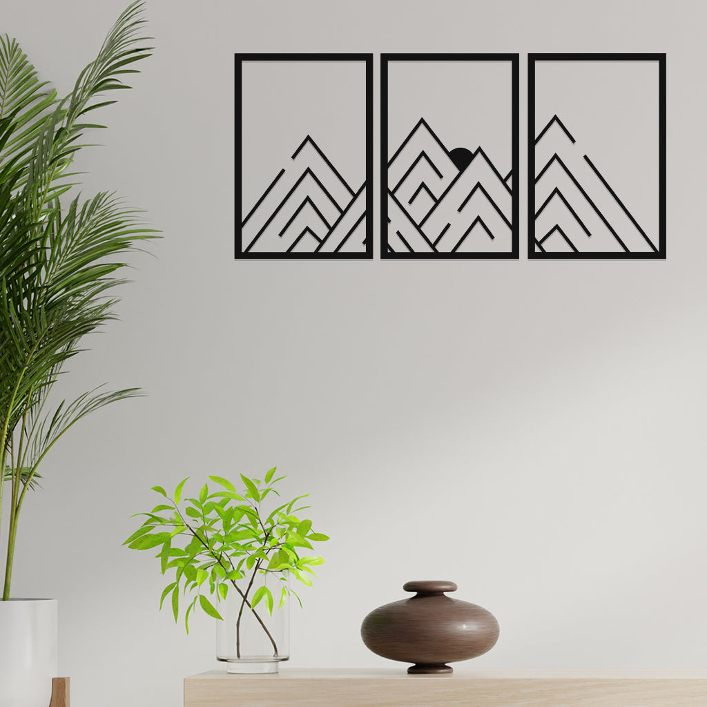 Simplest Mountain View Metal Wall Art