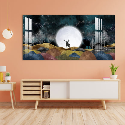 Moonlight Forest Acrylic Wall Art