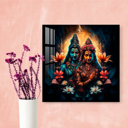 Mystical Shiva Parvati Acrylic Wall Art